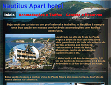 Tablet Screenshot of hotelnautilus.com.br